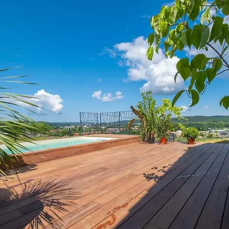 Pensionat La Sunset, Climatisee, Piscine, Vue