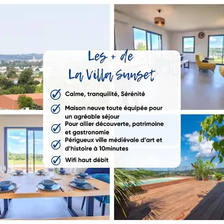 La Sunset, Climatisee, Piscine, Vue 4*